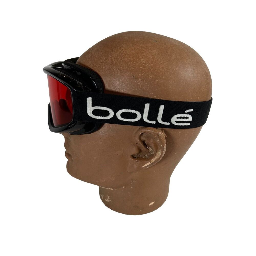 Bolle Snow Goggles Black Frames Tinted Lens Black Strap Great Condition